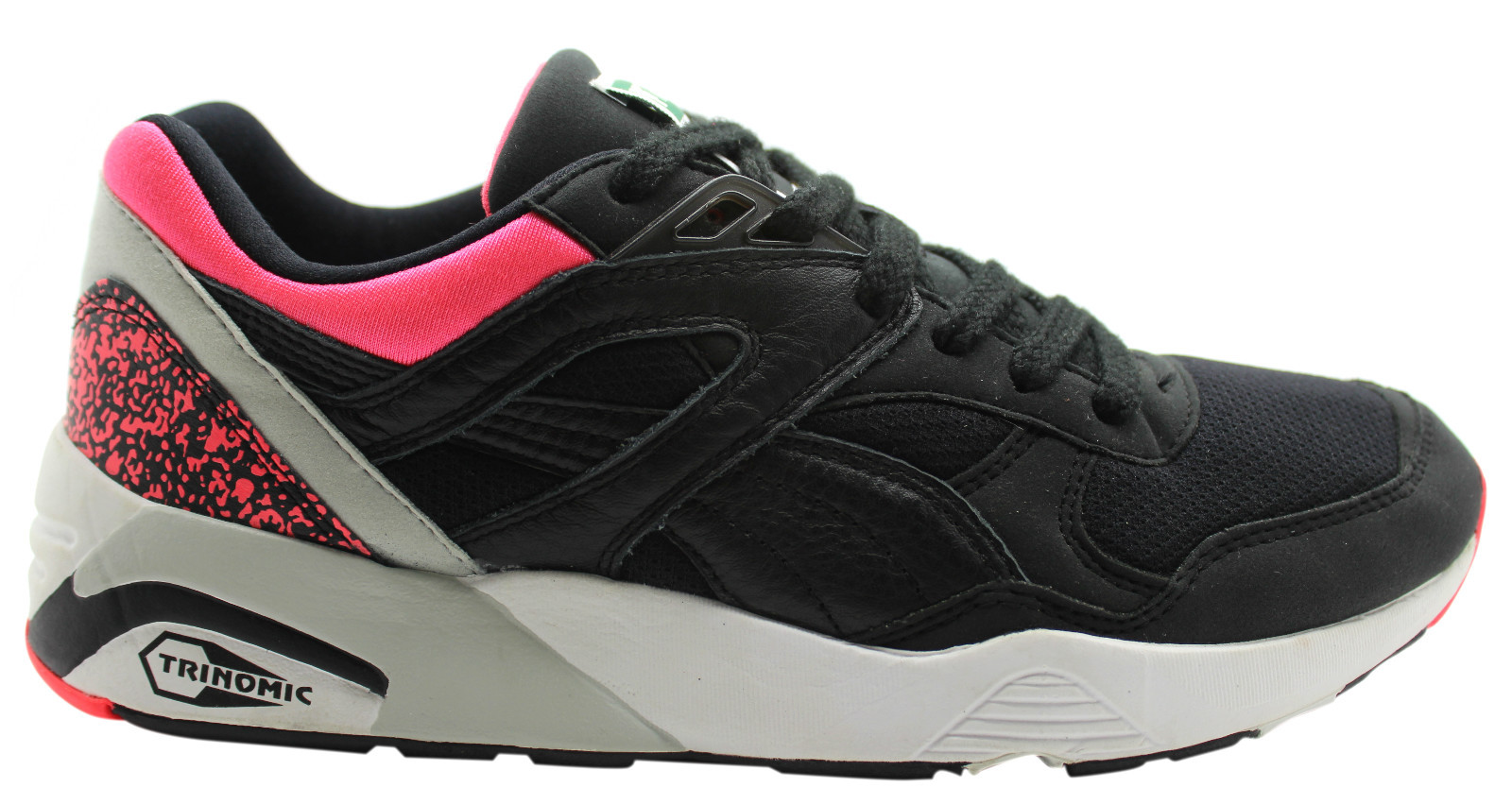 Puma Trinomic R698 OG Lacci Sintetiche Sneaker Uomo Nero Rosa 357481 01 P3C | eBay